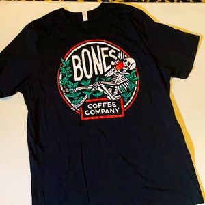 3/$15 Bones coffee company T-shirt
